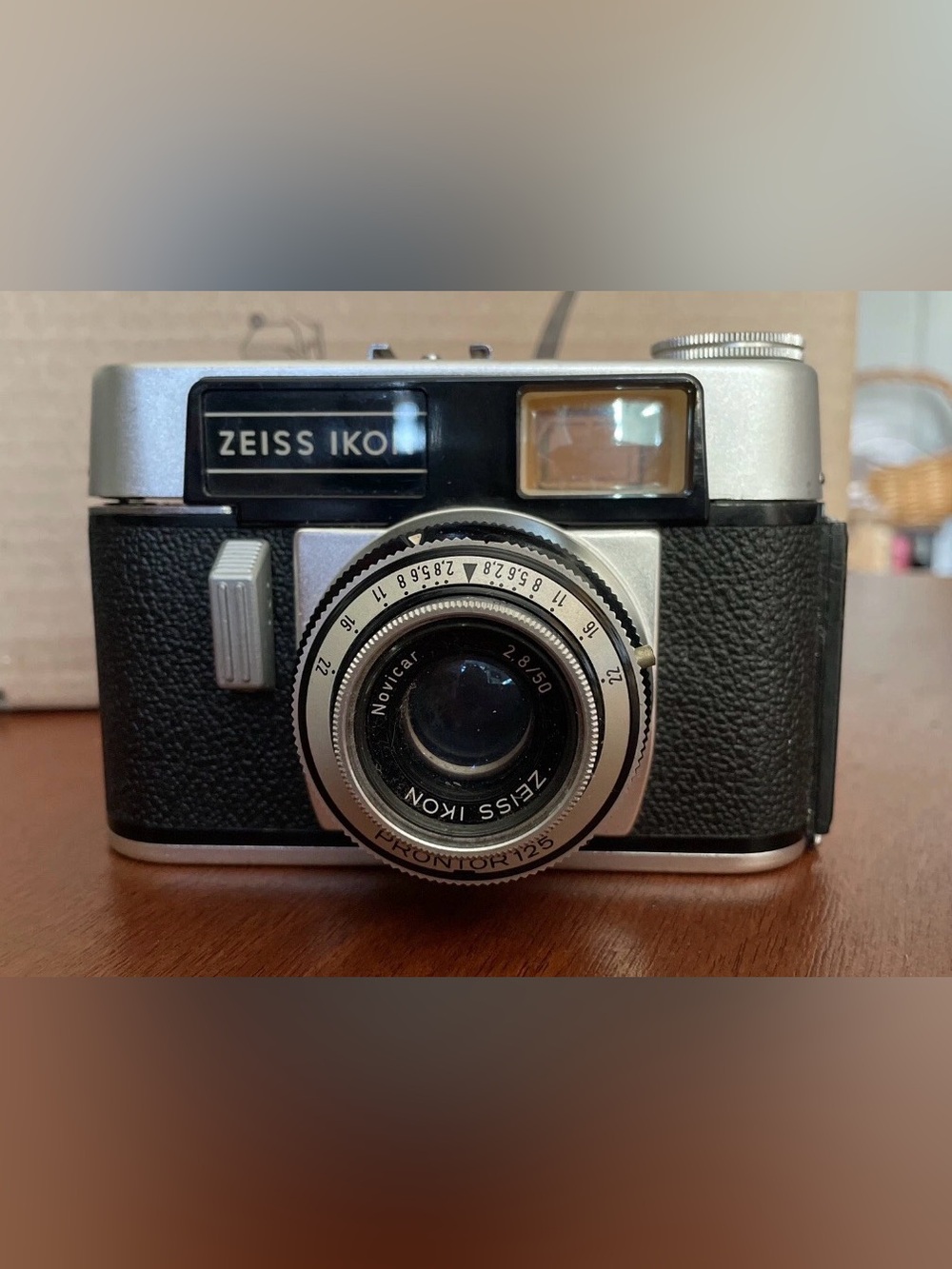 Zeiss Ikon Colora 35mm Camera, Novicar f2.8 50mm Lens Prontor Shutter NOT Tested